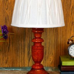 foziq Brown & White Solid Table Lamps-24