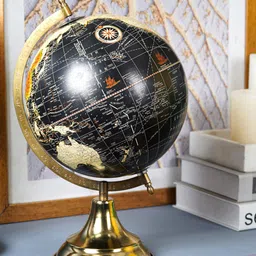 THE ARTMENT Black & Gold Toned Globe Showpieces-image-85