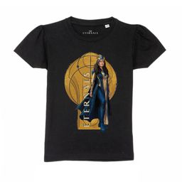 Marvel by Wear Your Mind Girls Black Eternals Printed Pure Cotton T-shirt-image-66