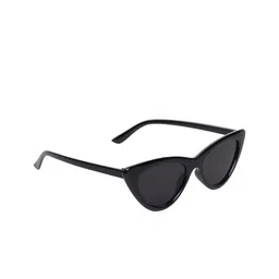 SCAGLIA Unisex Black Lens & Black Cateye Sunglasses with UV Protected Lens-11