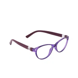 OPTIFY Unisex Clear Lens & Purple Cateye Sunglasses with UV Protected Lens-42