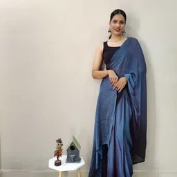 Mitera Ombre Dyed Poly Chiffon Saree-32