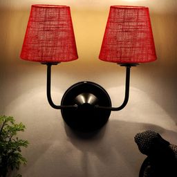 Devansh Maroon Dual Wall Lamps-image-94
