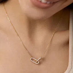 MINUTIAE Gold-Plated Handcrafted Friends Linked Up Necklace-98
