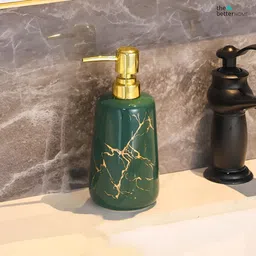 The Better Home Green Textured Glossy Soap Dispenser Bottle 260 ml-image-45