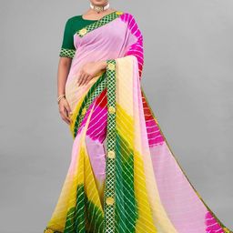 ASTEYAM Leheriya Gotta Patti Saree-picture-10