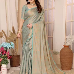 VAIRAGEE Woven Design Zari Banarasi Saree-image-17
