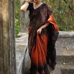 Marziyaa Ethnic Woven Design Zari Silk Cotton Banarasi Saree-picture-14