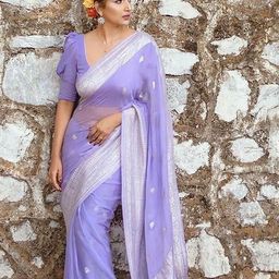 Aldwych Woven Design Zari Banarasi Saree-picture-7