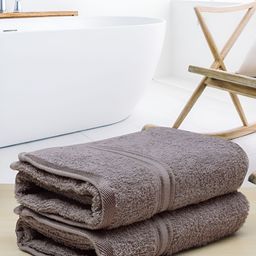Aura Charcoal 2-Pcs Grey 400 GSM Pure Cotton Hand Towels-55