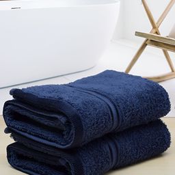 Aura Navy Blue 2-Pcs 400 GSM Pure Cotton Hand Towels-39