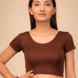 Bindigasm's Advi Woven Design Stretchable Slip On Saree Blouse-picture-49