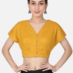 Llajja Pure Cotton Readymade Saree Blouse-11