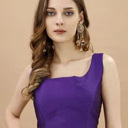 Tikhi Imli Square Neck Sleeveless Saree Blouse-picture-36