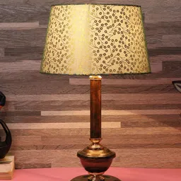 foziq  Copper-Toned Printed Table Lamp-22