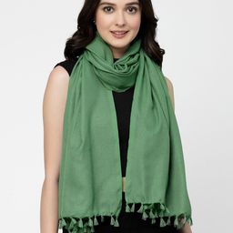 Arrabi Women Tasseled Cotton Stole-image-62
