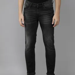 U S Polo Assn Denim Co Men Black Slim Fit Mid-Rise Light Fade Stretchable Solid Jeans-image-63