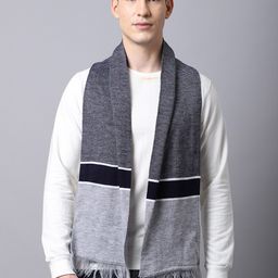 ELLIS Men Grey & Blue Acrylic Mufflers-image-72