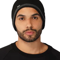 iSWEVEN Black & Grey Slouchy Beanie-image-17