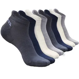 Heelium Men 8 Odour-Free Breathable Padded Base Anti-bacterial Ankle-Length Bamboo Socks-21