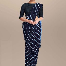 JAIPURI PRINT Leheriya Pure Cotton Block Print Saree-2