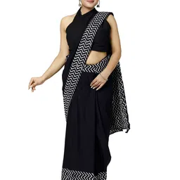 JAIPURI PRINT Pure Cotton Block Print Saree-99