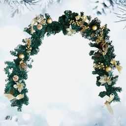 Little Surprise Box LLP Green & Gold-Coloured Xmas Garland Christmas Decor-image-73