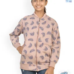 BAESD Girls Pack Of 2 Printed Fleece Lightweight Bomber Jacket-image-68