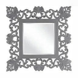 VAS collection home Grey Wooden Mirror Frame-picture-49