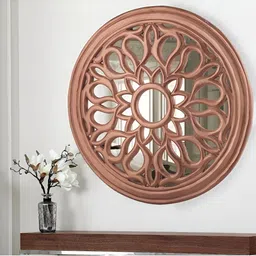 VAS collection home Self Design Wooden Wall Mirror-47