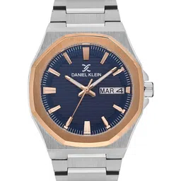Daniel Klein Men Textured Dial & Bracelet Style Straps Analogue Watch DK.1.13453-4-picture-6