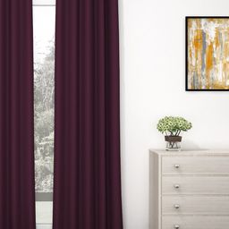 Story@home Purple Black Out Door Curtain-image-55