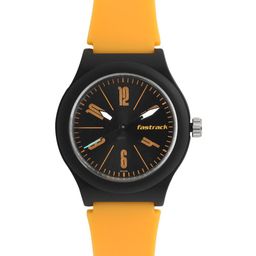 Fastrack Unisex Tees Elementary Analogue Watch 38037PP02-Orange-picture-34
