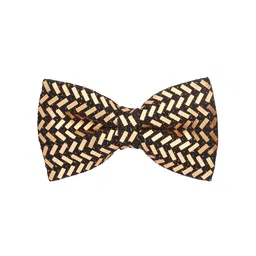 The Tie Hub Men Woven Design Classic Bowtie-image-96