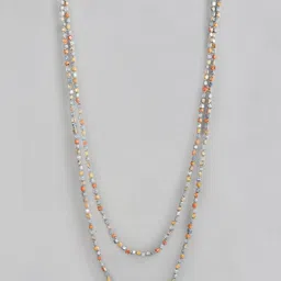 RICHEERA Beaded Double-Layered Statement Necklace-image-36