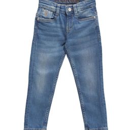 U.S. Polo Assn. Kids Boys Classic Skinny Fit Light Fade Stretchable Cotton Jeans-picture-2