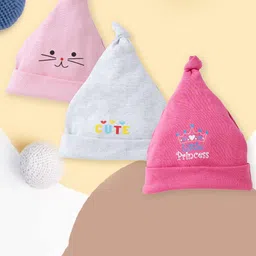 Babywish Infants Printed Pure Cotton Beanie-picture-25
