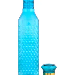 Kuber Industries Black & Blue 12 Pieces Water Bottles 1 L-image-94