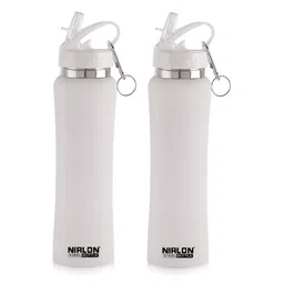 NIRLON Red & White 2 Pieces Stainless Steel Solid Water Bottle 750 ml-image-95