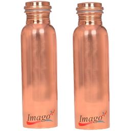 IMAGO 2 Pieces Copper Solid Water Bottle 1 L-image-109