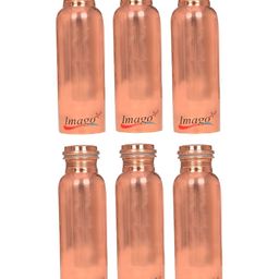 IMAGO 6 Pieces Copper Solid Water Bottle 1 L-image-79