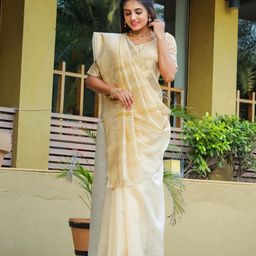 KAVINDI Solid Saree-image-26