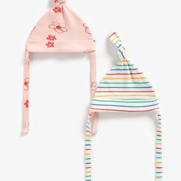 mothercare Girls Set of 2 Top-Knot Beanies-image-69