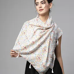 J Style Floral Printed Stole-21