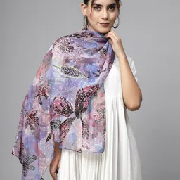 J Style Floral Printed Stole-28