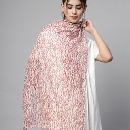 J Style Abstract Printed Tasselled Stole-38