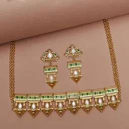 Voylla Gold-Plated  Jewellery Set-57