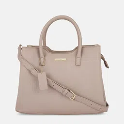 Forever Glam by Pantaloons Women Taupe PU Structured Handheld Bag-picture-40