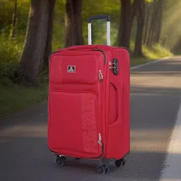 SWISS MILITARY Printed Soft Sided Large Trolley Suitcase 131 Litres-32