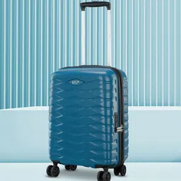 VIP Blue Textured Hard-Sided Foxtrot Cabin Trolley Suitcase-picture-49